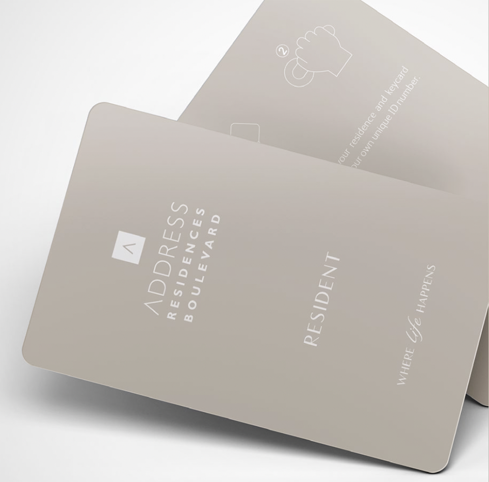 The Address guest card