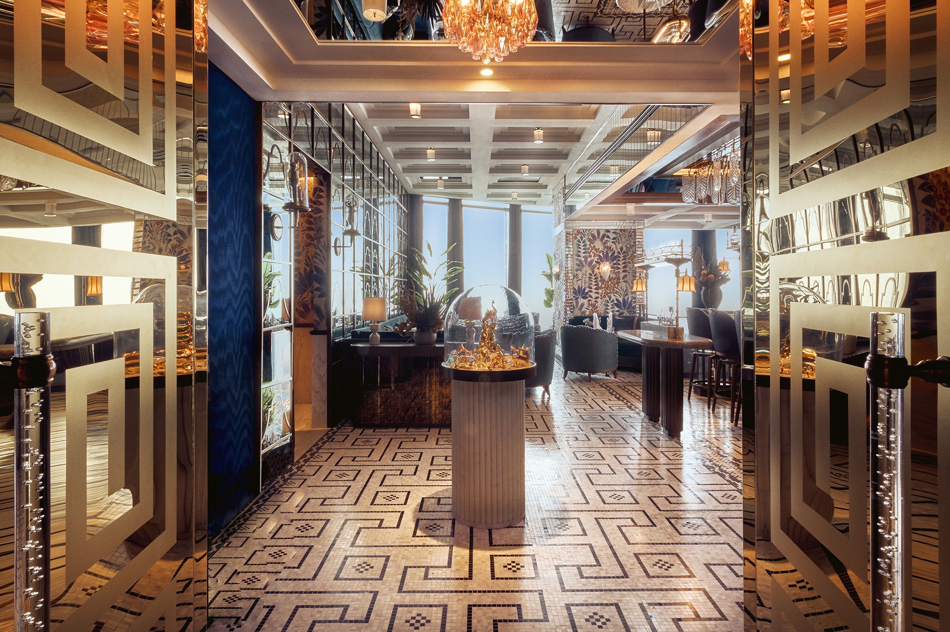 The At.mosphere lounge with the central feature
