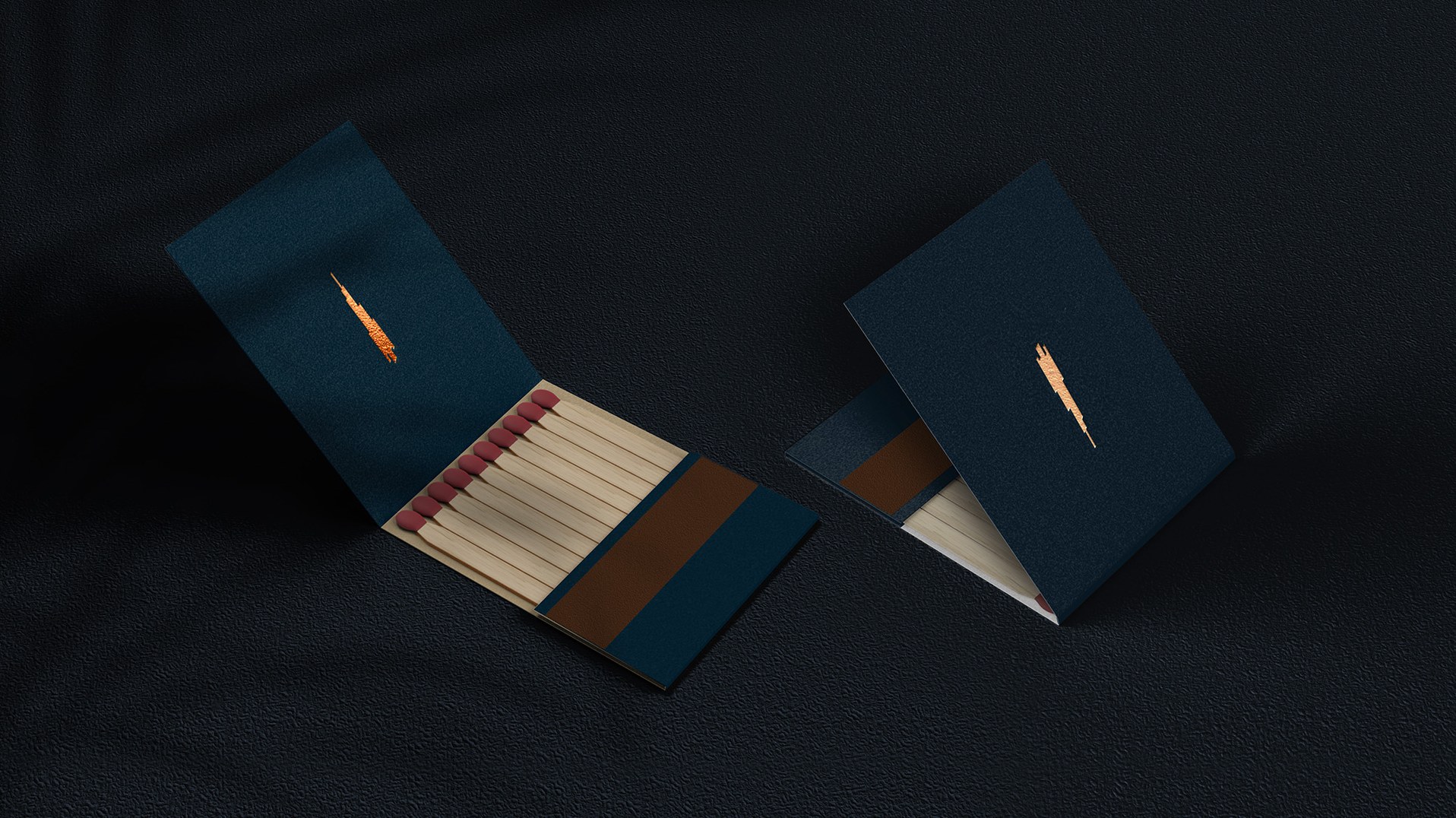 The branded At.mosphere match box