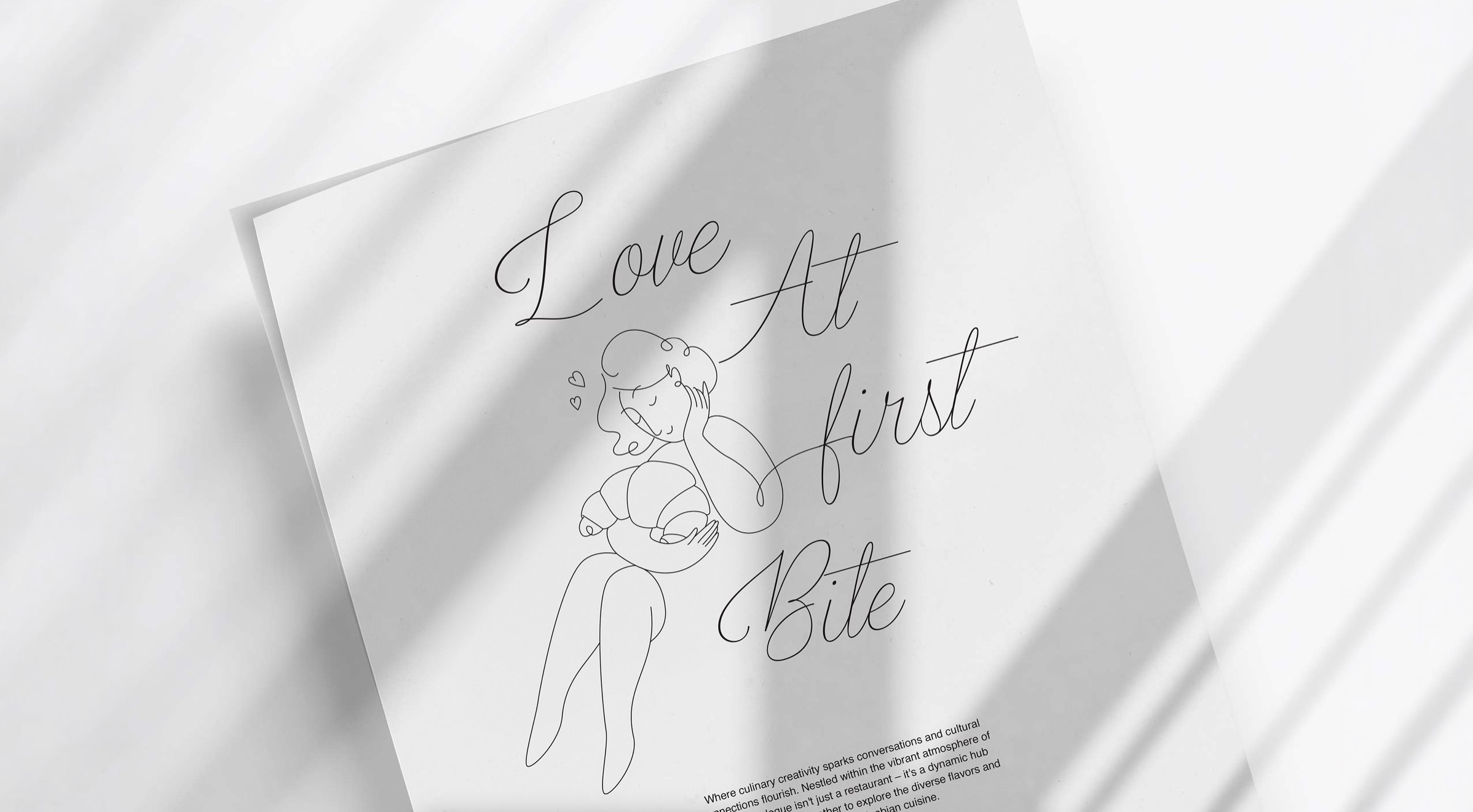 “Love at first bite” — a Dialogue script and line illustration