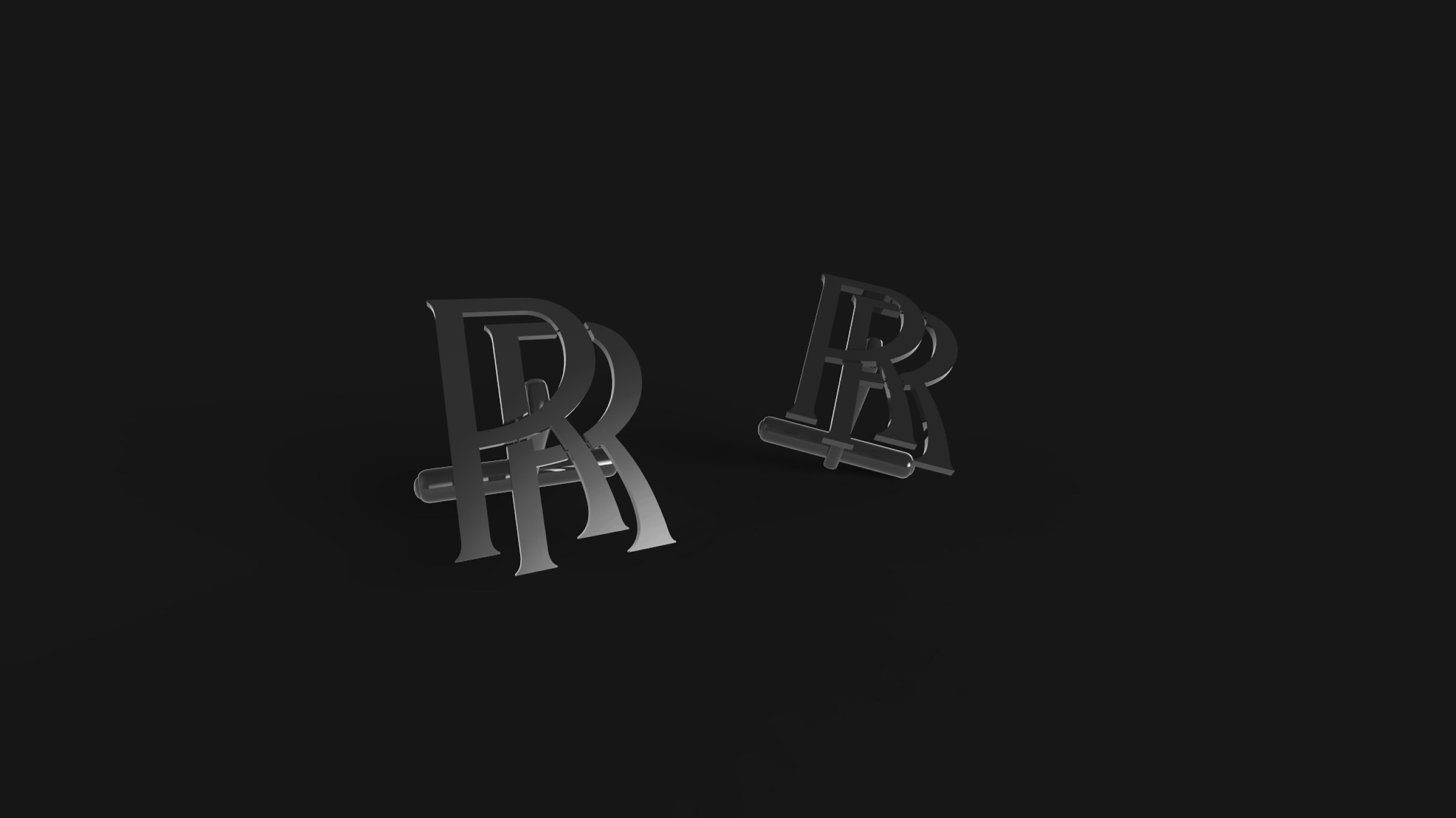 The Rolls-Royce monogram cufflinks