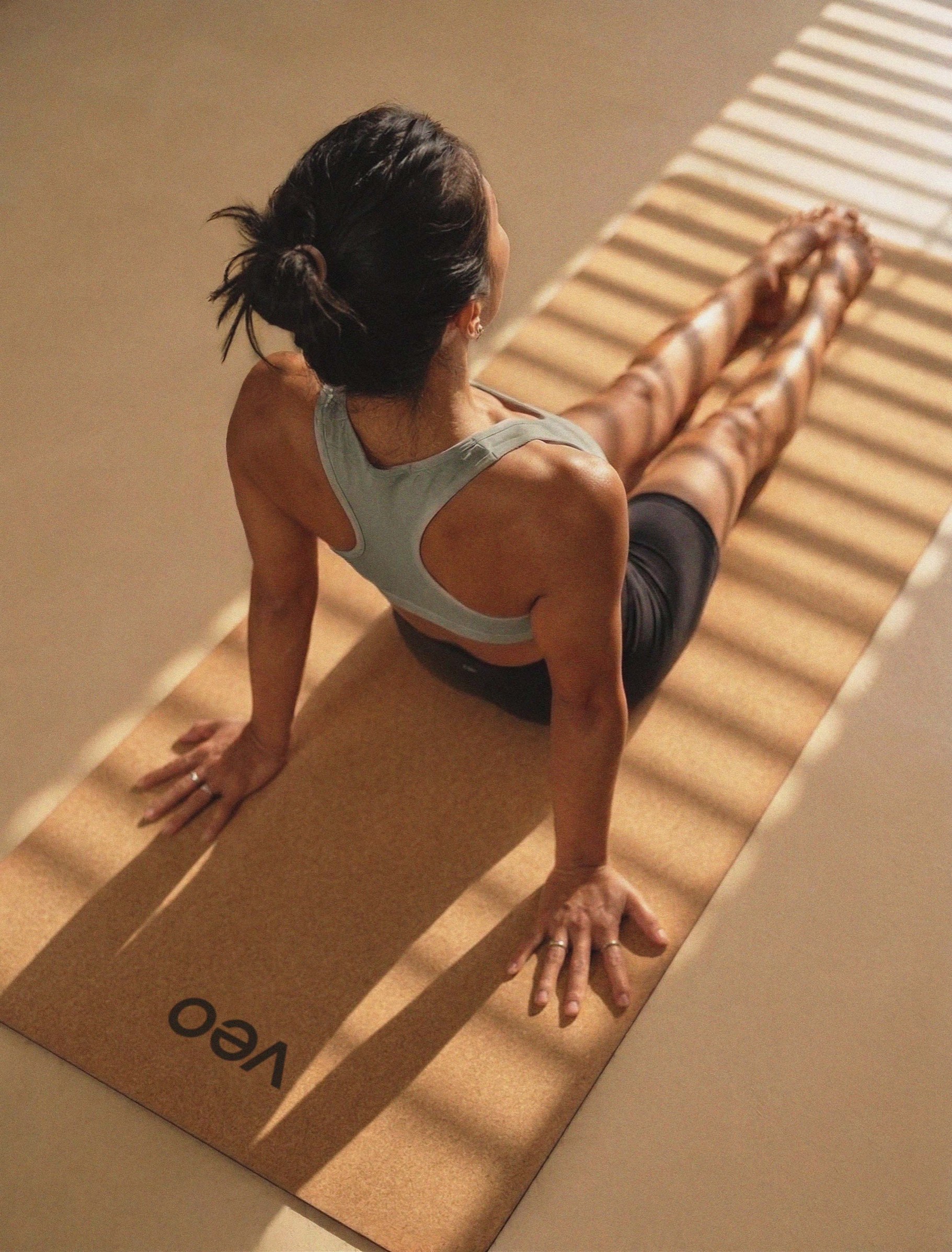 Yoga on a Veo mat